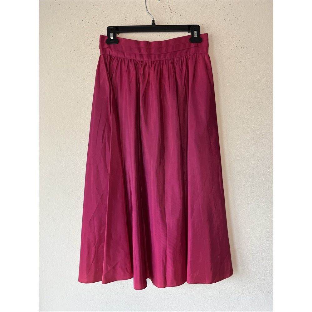 GUNNE SAX Jessica's GUNNIES Pink skirt SIZE 11 SMALL full acetate 70s 80s Preppy